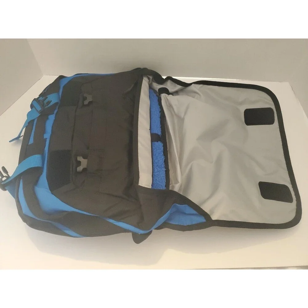 Eddie Bauer Travel Gear Messenger Bag Blue & Black Men's Accessories